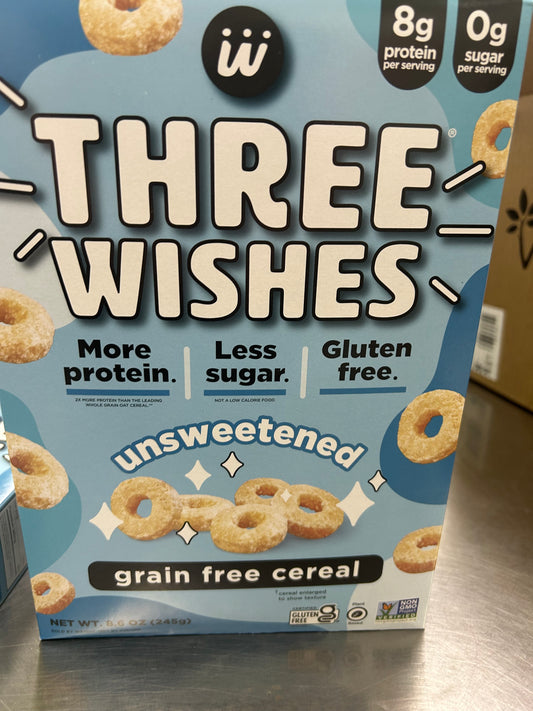 3 wish cereal Great for Chex mix since the other company went out of business.